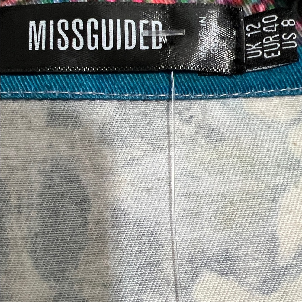 Missguided Multicolor Patchwork Animal Print Shir… - image 5